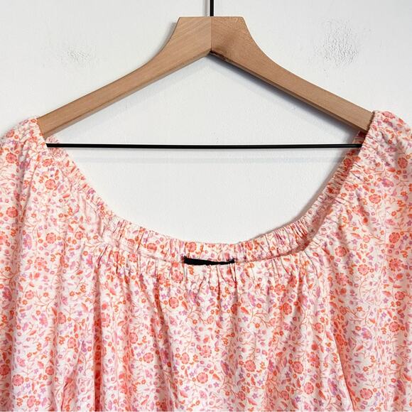 Sanctuary Chloe Floral Top Orange Size M - Picture 3 of 10